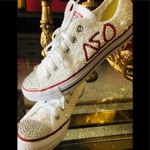 Delta Sigma Theta Bling Custom Converse